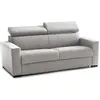 Canapé lit 2 places en tissu gris 200x95h85 cm