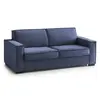 Canapé lit 2 places en tissu bleu 180x95h90 cm