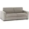 Talamo Italia Canapé fixe 3 places en tissu tourterelle 180x95 cm