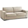 Talamo Italia Canapé fixe 2 places en tissu beige 140x95 cm
