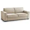 Talamo Italia Canapé fixe 2 places en tissu beige 140x95 cm