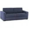 Talamo Italia Canapé fixe 3 places en tissu bleu 180x95 cm