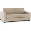 Talamo Italia Canapé fixe 2 places en tissu beige 160x95 cm