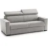 Talamo Italia Canapé fixe 3 places en tissu gris 180x95 cm
