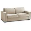 Talamo Italia Canapé fixe 2 places en tissu beige 160x95 cm