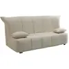 Talamo Italia Canapé lit 3 places en tissu beige 165x90 cm