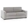Canapé lit 3 places en tissu gris 220x95h90 cm
