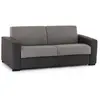 Talamo Italia Canapé lit 2 places en tissu gris, anthracite 160x95h90 cm