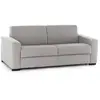 Talamo Italia Canapé lit 2 places en similcuir gris 160x95h90 cm