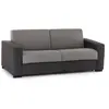 Talamo Italia Canapé lit 2 places en tissu gris, anthracite 200x95h90 cm