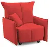 Talamo Italia Fauteuil en tissu rouge 110x90h85 cm