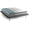 Talamo Italia Matelas double en Memory Foam blanc 140x200 cm
