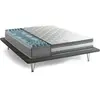 Talamo Italia Matelas demi-carré en mousse à mémoire de forme blanc 120x200 cm