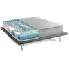 DMORA Matelas double en mousse à mémoire de forme blanc 160x200 cm