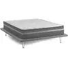 Talamo Italia Matelas demi-carré en mousse à mémoire de forme blanc 120x190 cm