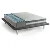 DMORA Amega - Matelas Double, 190x140x27h cm Blanc, Déhoussable Italy