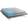 Talamo Italia Matelas demi-carré en mousse à mémoire de forme blanc 120x190 cm