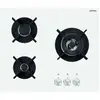 Airlux - table verre gaz 3 feux 60cm  av635hwh - av635hwh