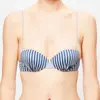 La Perla - Haut de maillot balconnet Sailor Stripes à rayures bleu/gri...
