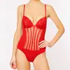 La Perla - Maillot de Bain 1 Pièce Graphique Couture rouge T.40/A