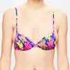 La Perla - Haut de maillot Fleur de Plume imprimé bleu/multicolore T.3...