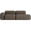 ATIO Canapé Modulable 3 Places Marron