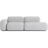 ATIO Canapé Modulable 3 Places Gris Clair