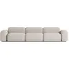 ATIO Canapé Modulable 5 places en Tissu Beige