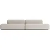 ATIO Canapé Modulable 6 places en Tissu Beige