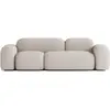 ATIO Canapé 3 Places en Tissu Beige
