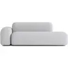 ATIO Canapé 2/3 places Tissu Gris Clair
