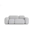 ATIO Canapé 2 Places en Tissu Gris Clair