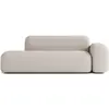 ATIO Canapé 2/3 Places en Tissu Beige