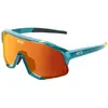 Lunettes KOO Demos turquoise avec verre miroir rouge