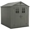 Frankystar Darwin 6x8 - Abri de jardin 190x221x244 cm 2 portes pour ra...