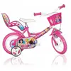 SCH PRINCESS 12", vélo pour enfants, convient aux enfants de 3 à 5 ans, de 85 à 105 cm, panier, trompette et porte-enfant, rose
