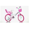 SCH Bicyclette Roses vélo Enfant Fille, Blanche, 14