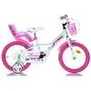 SCH Bicyclette Roses vélo Enfant Fille, Blanche, 16