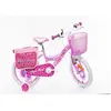 F.LLI SCHIANO SCH PINK LOVE 16", vélo pour enfants, de 5 à 7 ans, de 105 à 135 cm, avec panier, sonnette et porte-enfant, rose