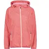 CMP Femme Rain Fix Hood Veste En Polyamide Indéchirable, Corail, XL EU