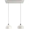 Creative Cables Lampe Suspendue Rectangular Rose-one Xxl Coppa 2 Falls With Bulbs
