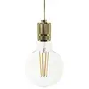 Creative Cables Lampe Suspendue Avec Ampoule Textile Knurled Aluminum 1.2 M