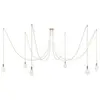 Creative Cables Lampe Suspendue Spider 6 Falls With Light Bulb