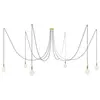 Creative Cables Lampe Suspendue Spider 6 Falls With Light Bulb