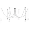 Creative Cables Lampe Suspendue Spider 6 Falls With Light Bulb