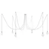Creative Cables Lampe Suspendue Spider 6 Falls With Light Bulb