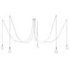 Creative Cables Lampe Suspendue Spider 5 Falls With Light Bulb