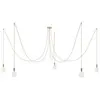 Creative Cables Lampe Suspendue Spider 5 Falls With Light Bulb