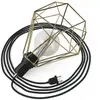 Creative Cables Lampe De Table Serpent-lampe à Brancher Avec Abat-jour Cage En Diamant Et Prise à 2 Broches
