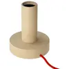 Creative Cables Grande Lampe De Table En Bois Posaluce Avec Prise Bipolaire